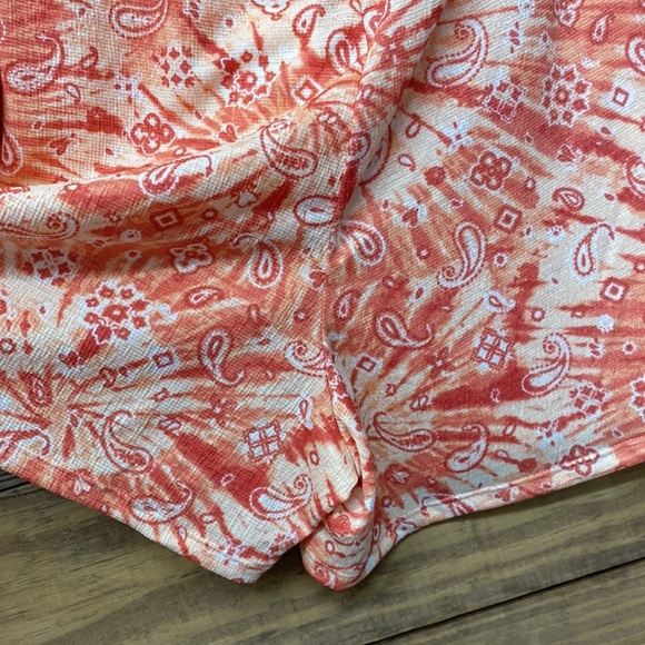 Cato Tie Dye Skort Flame Scarlet - Picture 10 of 10